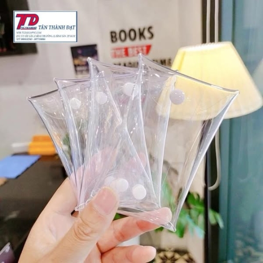 Ví Đựng Tiền Xu, Túi Đựng Đồ PVC Chống Nước Trong Suốt Phong Cách Búp Bê Đồ Chơi