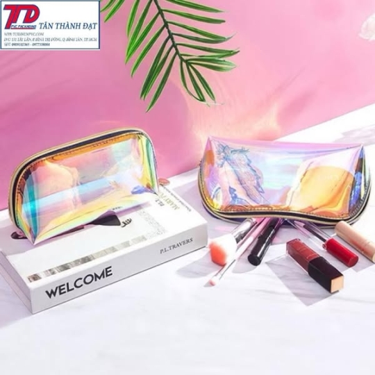 Túi đựng Mỹ phẩm trong suốt, Túi pvc đựng bút viết