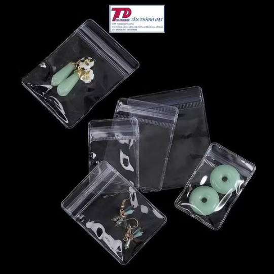 Túi Zip Nhỏ Bằng PVC Trong Suốt – Dùng Đựng Trang Sức