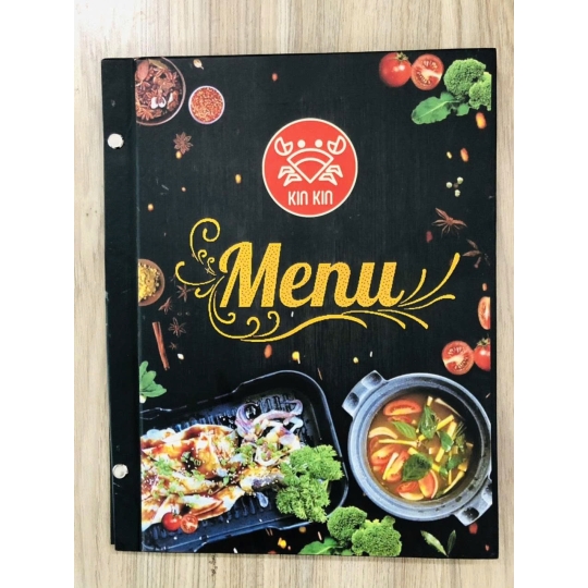🦀 Menu in gáy ốc cao cấp – Sang trọng & chuyên nghiệp cho nhà hàng